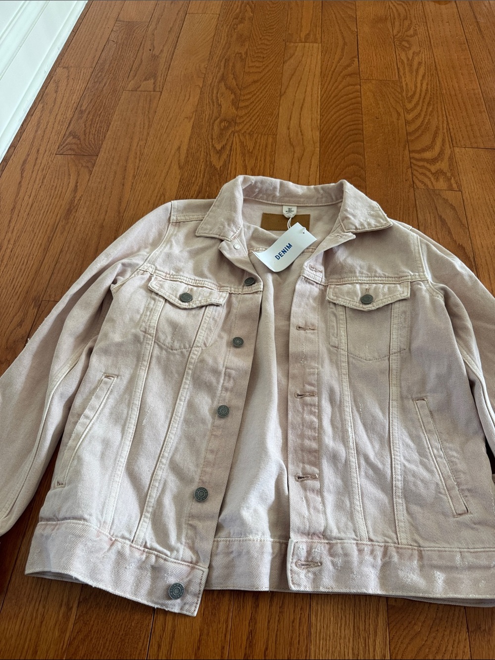 Blush Pink Women’s Denim Jacket